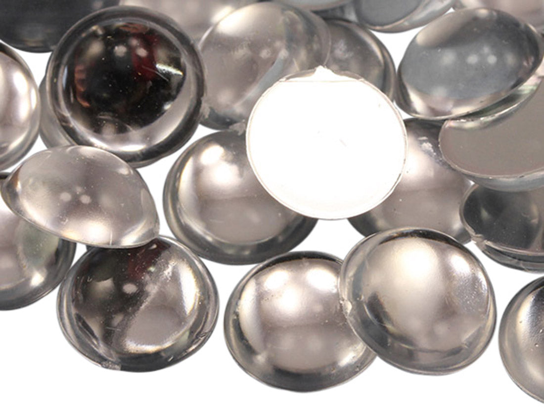 crystal clear round circle cabochon pearls flat back acrylic gems plastic rhinestones for craft gemstones body jewels face skin cabochons embellishments cosplay prop making jewelry making party diy crafts costume making scrapbooking high quality allstarco décor stones larp events film making card making crafting school kids fun creative