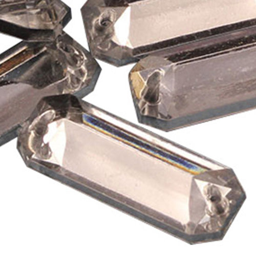 crystal clear baguette rectangle rectangular flat back sew on sewing beads craft gems plastic rhinestones acrylic gemstones jewels with holes for clothing embellishments costume making cosplay diy garment prop making dress jewels for fabric crystals allstarco