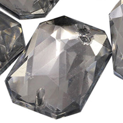 crystal clear octagon flat back sew on sewing beads craft gems plastic rhinestones acrylic gemstones jewels with holes for clothing embellishments costume making cosplay diy garment prop making dress jewels for fabric crystals allstarco