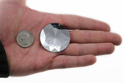 crystal clear extra large stick on round gems plastic sticky jewels self adhesive circle rhinestones big gemstones huge stones acrylic cabochons for cosplay prop making steven universe diy craft furniture embellishments display merchandising windows décor walls theater decoration film making lead free with glue peel and stick stickon allstarco