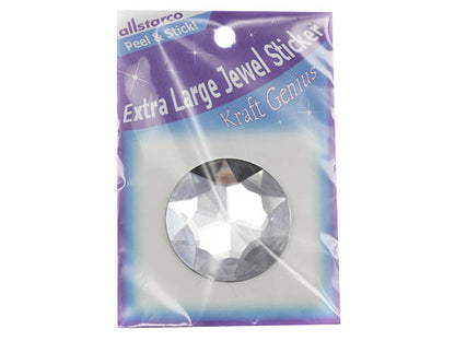 crystal clear extra large stick on round gems plastic sticky jewels self adhesive circle rhinestones big gemstones huge stones acrylic cabochons for cosplay prop making steven universe diy craft furniture embellishments display merchandising windows décor walls theater decoration film making lead free with glue peel and stick stickon allstarco