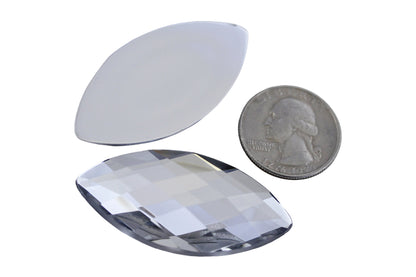 crystal clear extra large big huge jumbo navette flat back acrylic gems plastic marquise horse eye rhinestones for craft gemstones body jewels face skin cabochons embellishments cosplay prop making jewelry making party diy crafts costume making scrapbooking high quality allstarco décor stones larp events film making