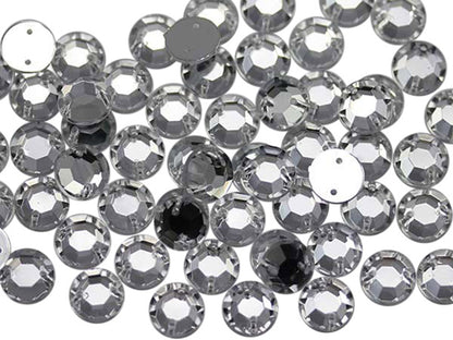 crystal clear  sew on rhinestones flat back acrylic gems jewels gemstones sewing embellishments garment making diy craft costume making