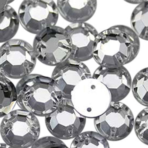 crystal clear  sew on rhinestones flat back acrylic gems jewels gemstones sewing embellishments garment making diy craft costume making