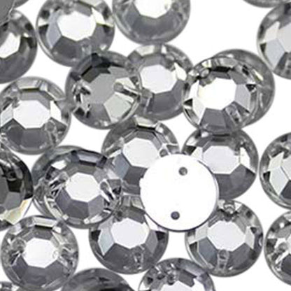 crystal clear  sew on rhinestones flat back acrylic gems jewels gemstones sewing embellishments garment making diy craft costume making