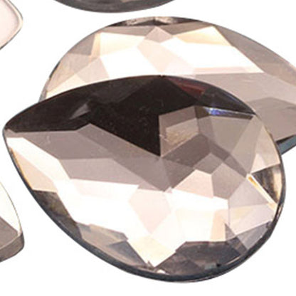 crystal clear teardrop flat back acrylic gems pear tear drop plastic rhinestones for craft gemstones body jewels face skin cabochons embellishments cosplay prop making jewelry making party diy crafts costume making scrapbooking high quality allstarco décor stones larp events film making