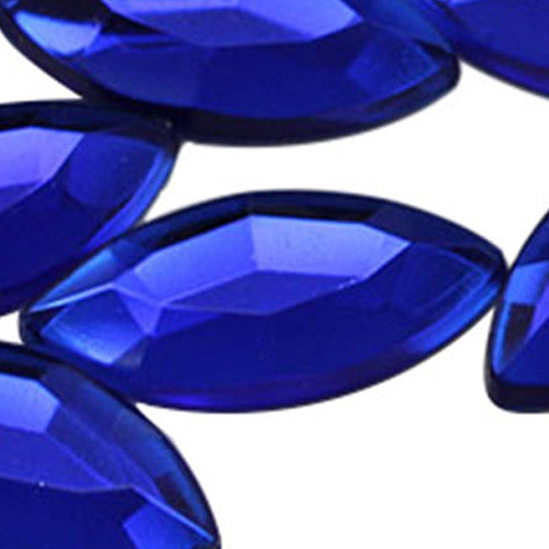 blue dark sapphire navette flat back acrylic gems plastic marquise horse eye rhinestones for craft gemstones body jewels face skin cabochons embellishments cosplay prop making jewelry making party diy crafts costume making scrapbooking high quality allstarco décor stones larp events film making