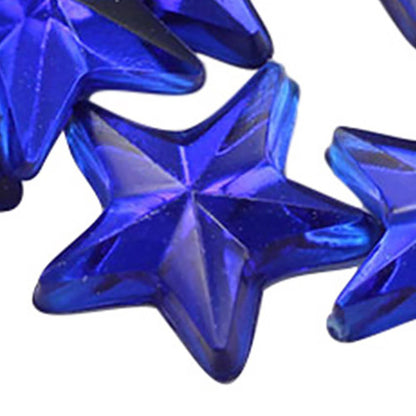 dark blue sapphire star flat back acrylic gems plastic rhinestones for craft gemstones body jewels face skin cabochons embellishments cosplay prop making jewelry making party diy crafts costume making scrapbooking high quality allstarco décor stones larp events film making