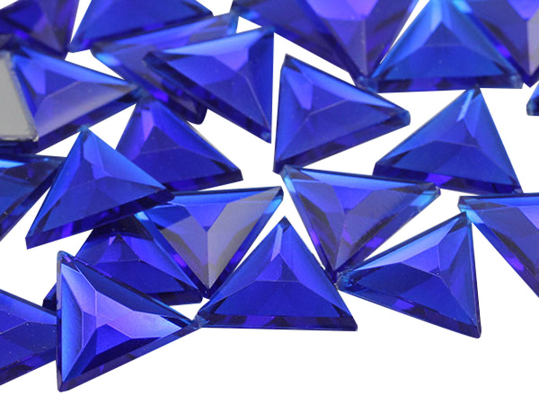 blue dark sapphire triangle flat back acrylic gems plastic rhinestones for craft gemstones body jewels face skin cabochons embellishments cosplay prop making jewelry making party diy crafts costume making scrapbooking high quality allstarco décor stones larp events film making