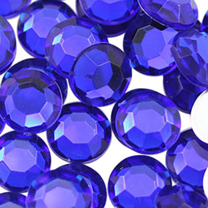 blue dark sapphire round circle flat back acrylic gems plastic rhinestones for craft gemstones body jewels face skin cabochons embellishments cosplay prop making jewelry making party diy crafts costume making scrapbooking high quality allstarco décor stones larp events film making card making crafting school kids fun creative