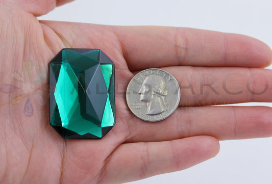 green emerald extra large octagon flat back huge giant jumbo acrylic gems plastic rhinestones for craft gemstones body jewels face skin cabochons embellishments cosplay prop making jewelry making party diy crafts costume making scrapbooking high quality allstarco décor stones larp events film making