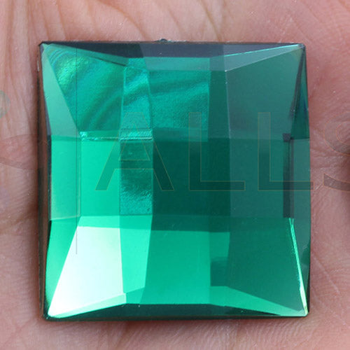 green emerald square extra large big huge jumbo flat back acrylic gems plastic rhinestones for craft gemstones body jewels face skin cabochons embellishments cosplay prop making jewelry making party diy crafts costume making scrapbooking high quality allstarco décor stones larp events film making