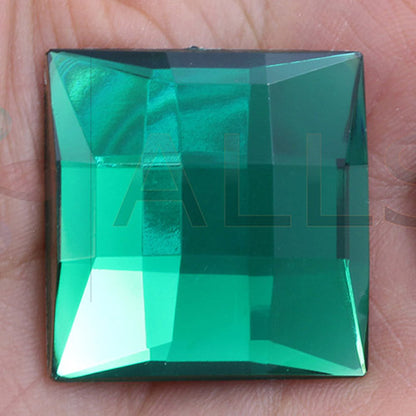 green emerald square extra large big huge jumbo flat back acrylic gems plastic rhinestones for craft gemstones body jewels face skin cabochons embellishments cosplay prop making jewelry making party diy crafts costume making scrapbooking high quality allstarco décor stones larp events film making