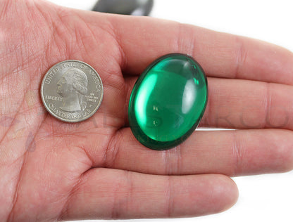green emerald extra large huge big jumbo oval cabochon pearls flat back acrylic gems plastic rhinestones for craft gemstones body jewels face skin cabochons embellishments cosplay prop making jewelry making party diy crafts costume making scrapbooking high quality allstarco décor stones larp events film making card making crafting school kids fun creative