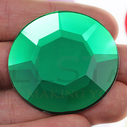 green emerald extra large big jumbo huge round circle flat back acrylic gems plastic rhinestones for craft gemstones body jewels face skin cabochons embellishments cosplay prop making jewelry making party diy crafts costume making scrapbooking high quality allstarco décor stones larp events film making card making crafting school kids fun creative