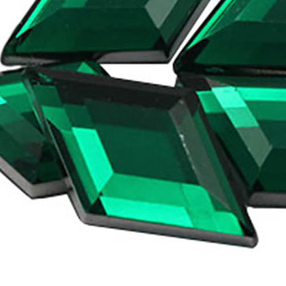 green emerald diamond flat back acrylic gems plastic rhombus rhinestones for craft gemstones body jewels face skin cabochons embellishments cosplay prop making jewelry making party diy crafts costume making scrapbooking high quality allstarco décor stones larp events film making