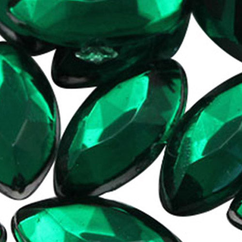 green emerald navette flat back acrylic gems plastic marquise horse eye rhinestones for craft gemstones body jewels face skin cabochons embellishments cosplay prop making jewelry making party diy crafts costume making scrapbooking high quality allstarco décor stones larp events film making