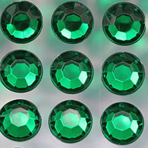 green emerald round sticky rhinestones stick on gems self adhesive jewels lead free  face stones party cosplay face gemstones rhinestones card making invitations body jewels skin phone craft embellishments with glue sparkle crafting scrapbooking diy peel and stick halloween birthday wedding shinny allstarco plastic sticky back jewels stickon stick-on rave jewels diy flat back