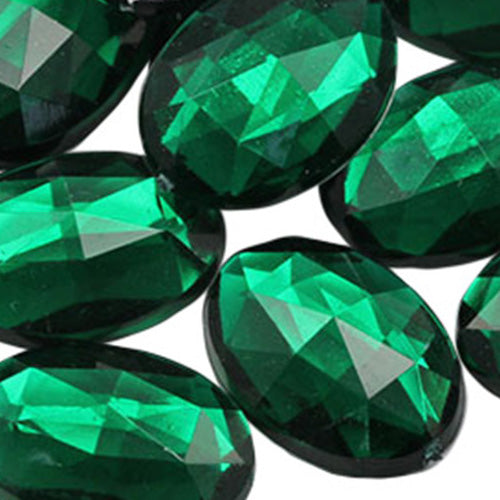 green emerald oval flat back acrylic gems plastic rhinestones for craft gemstones body jewels face skin cabochons embellishments cosplay prop making jewelry making party diy crafts costume making scrapbooking high quality allstarco décor stones larp events film making card making crafting school kids fun creative