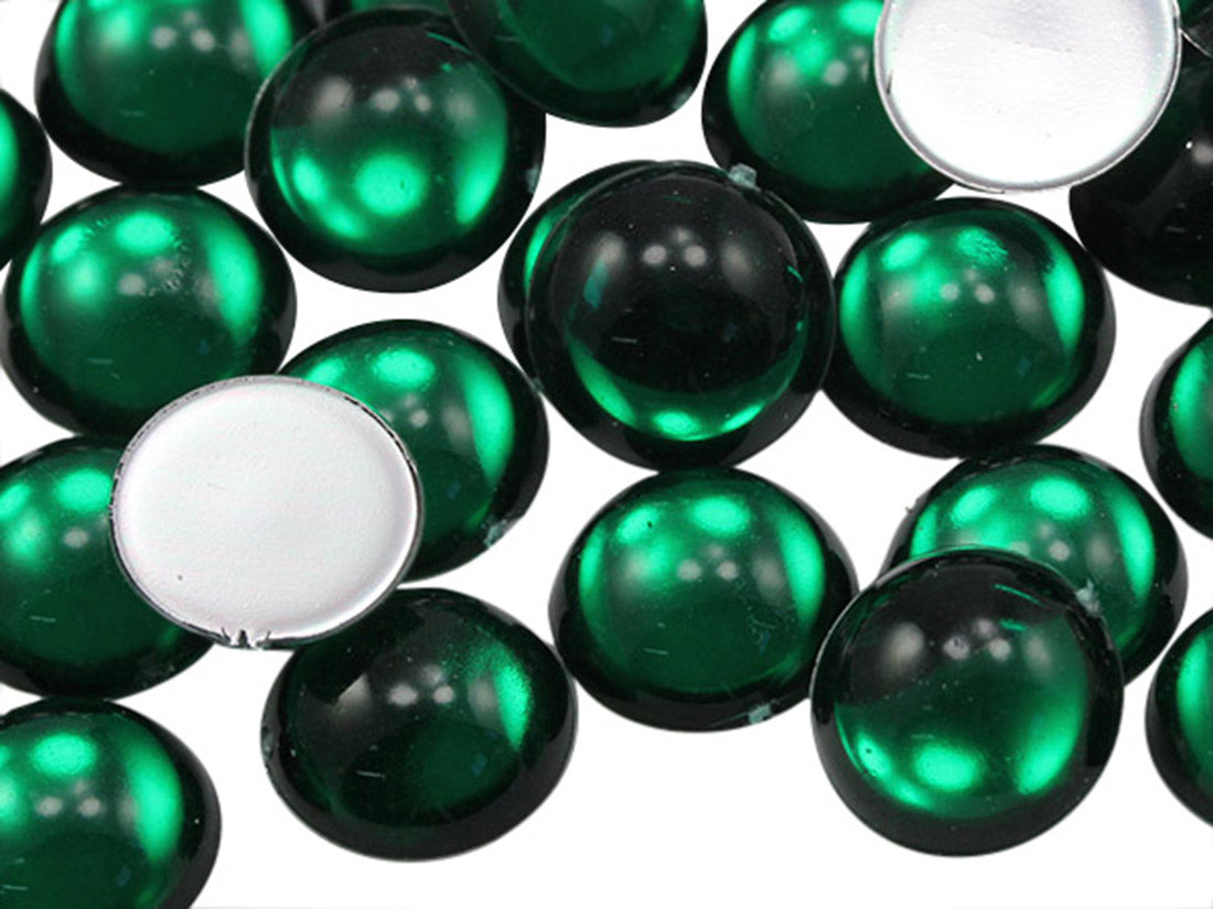 green emerald round circle cabochon pearls flat back acrylic gems plastic rhinestones for craft gemstones body jewels face skin cabochons embellishments cosplay prop making jewelry making party diy crafts costume making scrapbooking high quality allstarco décor stones larp events film making card making crafting school kids fun creative