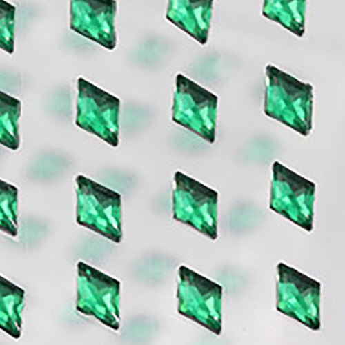 green emerald diamond rhombus stick on gems self adhesive jewels lead free face stones party cosplay face gemstones rhinestones card making invitations body jewels skin phone craft embellishments with glue sparkle crafting scrapbooking diy peel and stick halloween birthday wedding shinny allstarco plastic sticky jewels stickon stick-on rhinestones