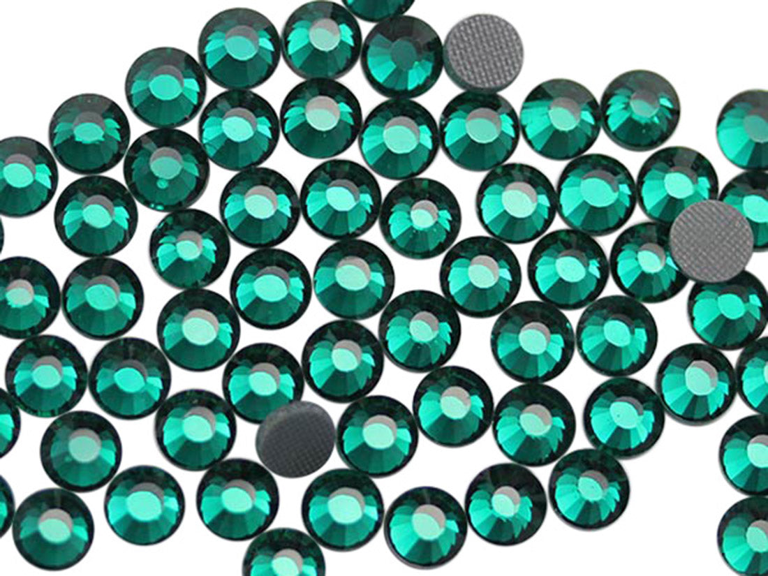 green emerald hotfix rhinestones heat set glass gems iron on nail art jewels garment embellishments hot glue décor gems hot fix stones for diy crafts clothing design allstarco