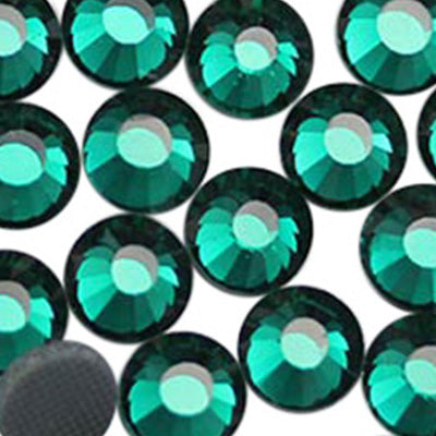 green emerald hotfix rhinestones heat set glass gems iron on nail art jewels garment embellishments hot glue décor gems hot fix stones for diy crafts clothing design allstarco