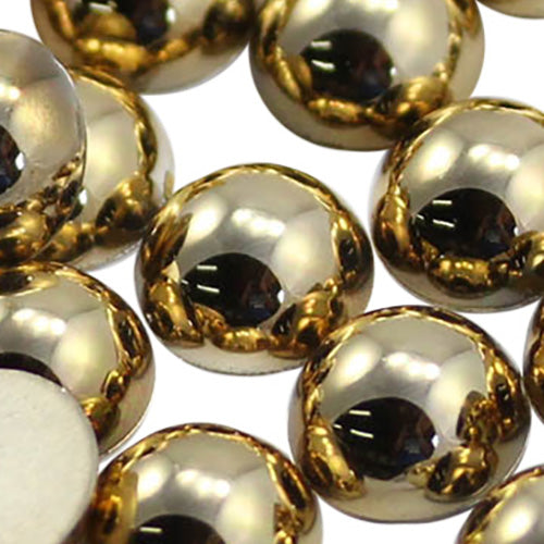 gold metallic round circle cabochon pearls flat back acrylic gems plastic rhinestones for craft gemstones body jewels face skin cabochons embellishments cosplay prop making jewelry making party diy crafts costume making scrapbooking high quality allstarco décor stones larp events film making card making crafting school kids fun creative