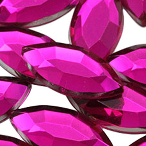 pink fuchsia magenta navette flat back acrylic gems plastic marquise horse eye rhinestones for craft gemstones body jewels face skin cabochons embellishments cosplay prop making jewelry making party diy crafts costume making scrapbooking high quality allstarco décor stones larp events film making