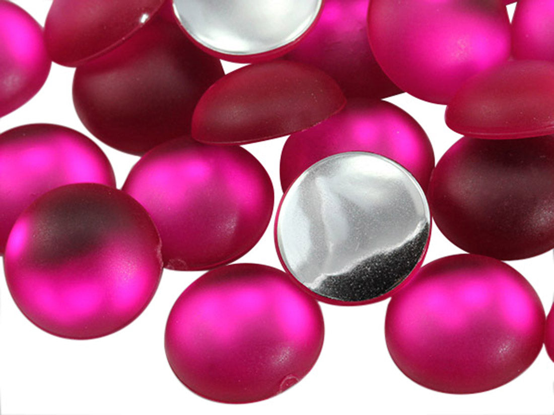 pink fuchsia magenta frosted lunasoft foggy round circle cabochons flat back acrylic gems plastic rhinestones for craft gemstones body jewels face skin cabochons embellishments cosplay prop making jewelry making party diy crafts costume making scrapbooking high quality allstarco décor stones larp events film making card making crafting school kids fun creative