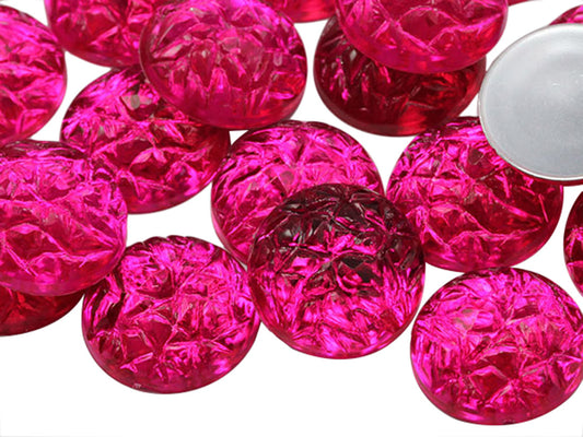 pink fuchsia magenta baroque broken round circle cabochons flat back acrylic gems plastic rhinestones for craft gemstones body jewels face skin cabochons embellishments cosplay prop making jewelry making party diy crafts costume making scrapbooking high quality allstarco décor stones larp events film making card making crafting school kids fun creative