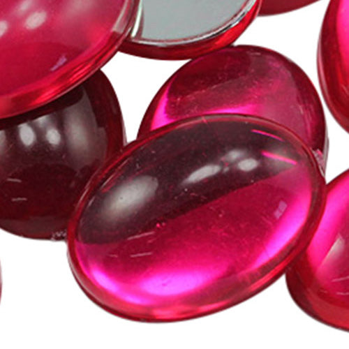 pink fuchsia magenta oval cabochon pearls flat back acrylic gems plastic rhinestones for craft gemstones body jewels face skin cabochons embellishments cosplay prop making jewelry making party diy crafts costume making scrapbooking high quality allstarco décor stones larp events film making card making crafting school kids fun creative