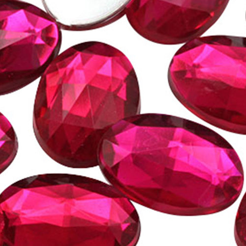 pink fuchsia magenta oval flat back acrylic gems plastic rhinestones for craft gemstones body jewels face skin cabochons embellishments cosplay prop making jewelry making party diy crafts costume making scrapbooking high quality allstarco décor stones larp events film making card making crafting school kids fun creative