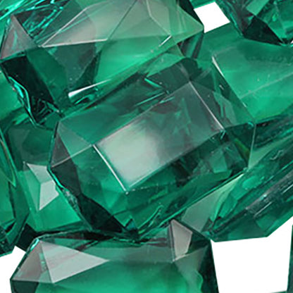 green emerald octagon acrylic pointed back point back gems treasure jewels plastic gemstones for games parties pirate bounty hunt stones for treasure chests party favors center pieces table scatters theatrical swashbuckler jewels props larp easter egg hunt allstarco