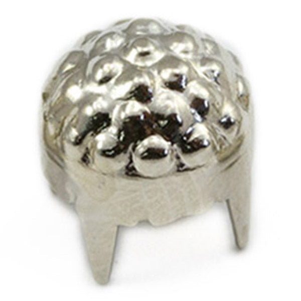 silver hibead studs round nailheads prongs with legs non rusting brass decorative studs embellishments clothing making costume making diy crafts purses leathercraft leather work design allstarco handbags bracelets flipflops jackets denim cotton fabric decor embellish