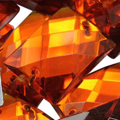 orange hyacinth rectangle rectangular flat back sew on sewing beads craft gems plastic rhinestones acrylic gemstones jewels with holes for clothing embellishments costume making cosplay diy garment prop making dress jewels for fabric crystals allstarco