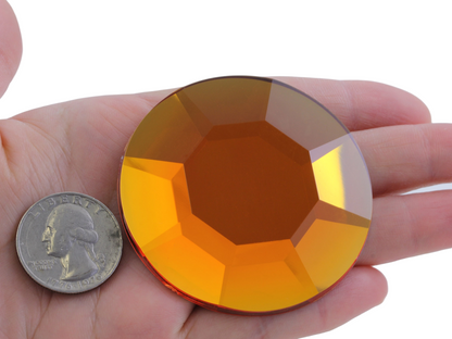 Orange Hyacinth Extra Large Flat Back Rhinestones