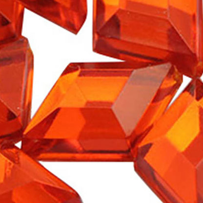 orange hyacinth diamond flat back acrylic gems plastic rhombus rhinestones for craft gemstones body jewels face skin cabochons embellishments cosplay prop making jewelry making party diy crafts costume making scrapbooking high quality allstarco décor stones larp events film making