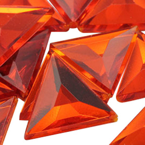 orange hyacinth triangle flat back acrylic gems plastic rhinestones for craft gemstones body jewels face skin cabochons embellishments cosplay prop making jewelry making party diy crafts costume making scrapbooking high quality allstarco décor stones larp events film making