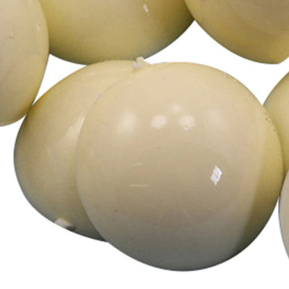 Beige Ivory Flat Back Round Cabochons