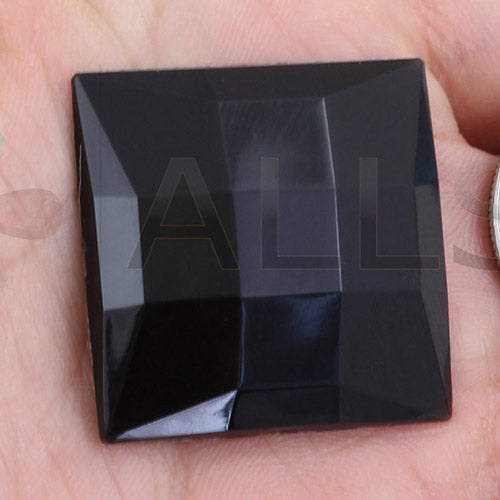 jet black square extra large big huge jumbo flat back acrylic gems plastic rhinestones for craft gemstones body jewels face skin cabochons embellishments cosplay prop making jewelry making party diy crafts costume making scrapbooking high quality allstarco décor stones larp events film making