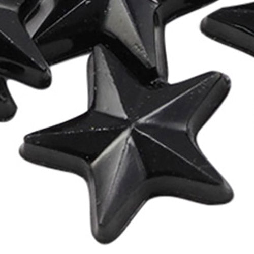 jet black star flat back acrylic gems plastic rhinestones for craft gemstones body jewels face skin cabochons embellishments cosplay prop making jewelry making party diy crafts costume making scrapbooking high quality allstarco décor stones larp events film making