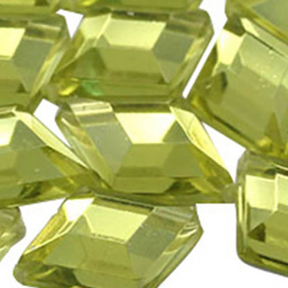 yellow jonquil diamond flat back acrylic gems plastic rhombus rhinestones for craft gemstones body jewels face skin cabochons embellishments cosplay prop making jewelry making party diy crafts costume making scrapbooking high quality allstarco décor stones larp events film making