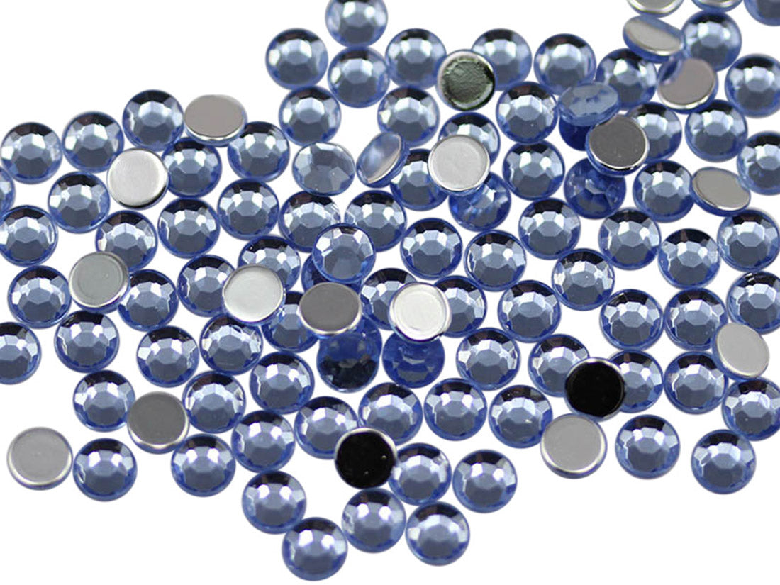 blue light sapphire round circle flat back acrylic gems plastic rhinestones for craft gemstones body jewels face skin cabochons embellishments cosplay prop making jewelry making party diy crafts costume making scrapbooking high quality allstarco décor stones larp events film making card making crafting school kids fun creative