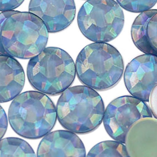 blue light sapphire ab round circle flat back acrylic gems plastic rhinestones for craft gemstones body jewels face skin cabochons embellishments cosplay prop making jewelry making party diy crafts costume making scrapbooking high quality allstarco décor stones larp events film making card making crafting school kids fun creative