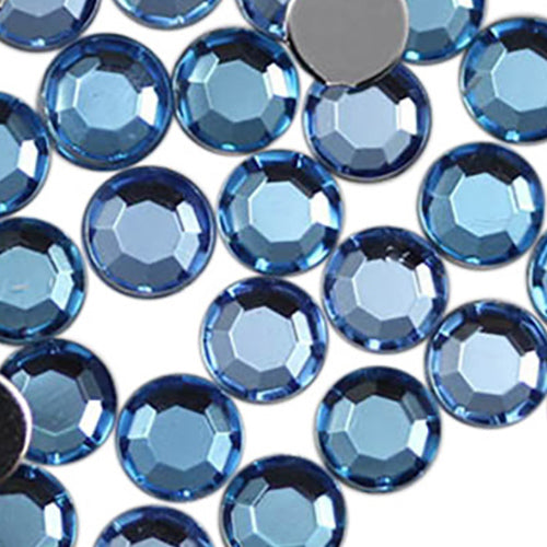 blue light sapphire round circle flat back acrylic gems plastic rhinestones for craft gemstones body jewels face skin cabochons embellishments cosplay prop making jewelry making party diy crafts costume making scrapbooking high quality allstarco décor stones larp events film making card making crafting school kids fun creative