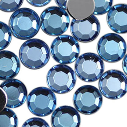 blue light sapphire round circle flat back acrylic gems plastic rhinestones for craft gemstones body jewels face skin cabochons embellishments cosplay prop making jewelry making party diy crafts costume making scrapbooking high quality allstarco décor stones larp events film making card making crafting school kids fun creative