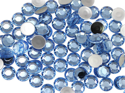 blue light sapphire round circle flat back acrylic gems plastic rhinestones for craft gemstones body jewels face skin cabochons embellishments cosplay prop making jewelry making party diy crafts costume making scrapbooking high quality allstarco décor stones larp events film making card making crafting school kids fun creative