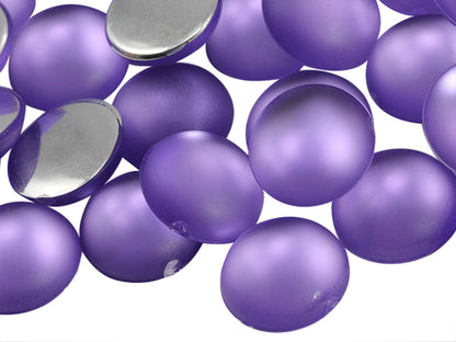 purple lilac frosted lunasoft foggy round circle cabochons flat back acrylic gems plastic rhinestones for craft gemstones body jewels face skin cabochons embellishments cosplay prop making jewelry making party diy crafts costume making scrapbooking high quality allstarco décor stones larp events film making card making crafting school kids fun creative