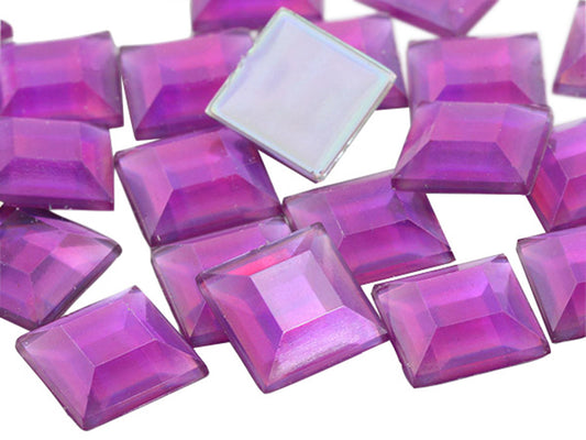 purple light amethyst square flat back acrylic gems plastic rhinestones for craft gemstones body jewels face skin cabochons embellishments cosplay prop making jewelry making party diy crafts costume making scrapbooking high quality allstarco décor stones larp events film making